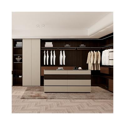 China Modern custom wardrobe closet elegant walk in closet wardrobe glass doors 2 door wardrobe for sale