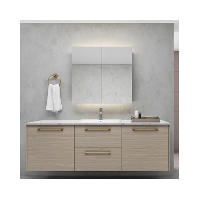 China Modern bathroom wall cabinet bathroom vanity with mirror sink bathroom vanity cabinet set with counter top for sale