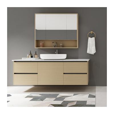 China Modern simple design wall mount bathroom vanity cabinets bathroom cabinet with mirror cabinet bathroom for sale