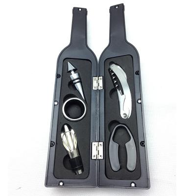 China Viable Wine Bottle Shape Bottle Opener 5-in-1 Set for sale