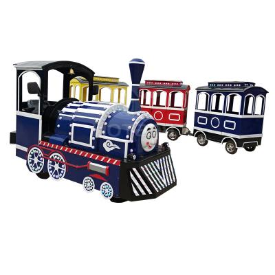 China Children electric train amusement park diesel trackless train/adult trackless train/kiddie trackless train ride for sale for sale