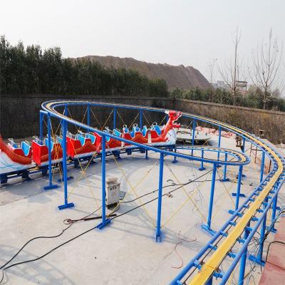 China Theme Park Roller Coaster Amusement Rides 16 Seats Sliding Little Dragon Roller Coaster For Sale for sale