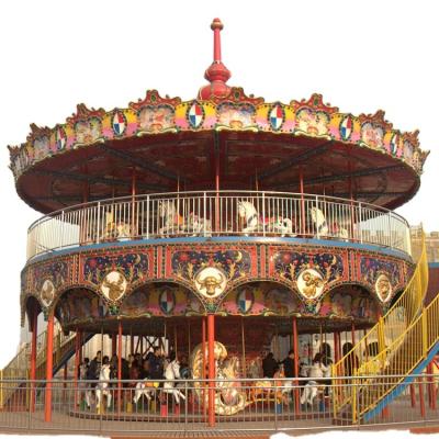 China Interesting merry theme park amusement parkridekids even outdoor carousel go round horse for sale for sale