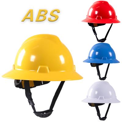 China Hard Shell Hard Hat Safety Helmet Manufacturers Wholesale Abrasion Resistant Crane Drivers ABS Drivers for sale