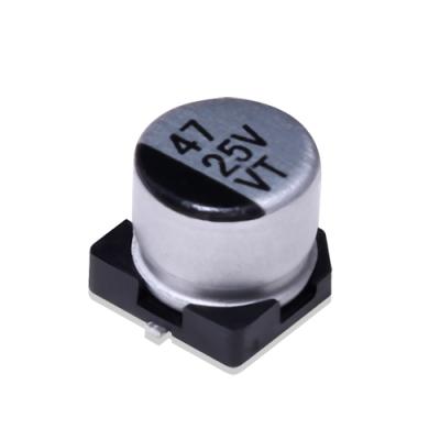 China Electrolytic Electronic Electronic Capacitor 100UF 25V 8*6.5 6.3*7.7 Plasma Power Capacitor SMD Capacitor for sale