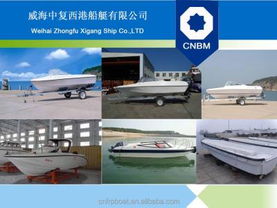 China Diverse Leisure Boat Types FRP Speed ​​Boat for sale