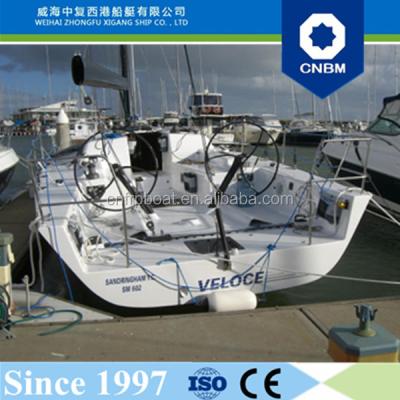 China 50ft Fiberglass Hull Material Sail Boat Cruising Special Purpose For Training And Competition With Motor for sale