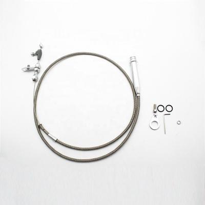 China STAINLESS BRAIDED 700R4 GEARSHIFT CABLE BBC SBC TRANSMISSION TRIGGER HOT ROD #6051 ACCENT II for sale