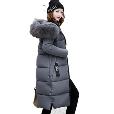 China Plus Size Winter Women's Jacket Long Down Jacket Padded Coat Ladies Slim Hooded Parka for sale