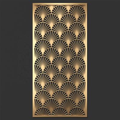 China Burundi Modern CNC Carved Decorative Metal Perforated Panels For Fence Wall Decoration for sale