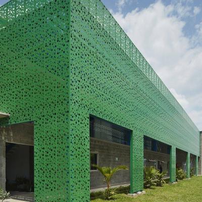 China YIWEI Modern Feature Perforated Metal Wall Panels For Wall Construction Projects for sale