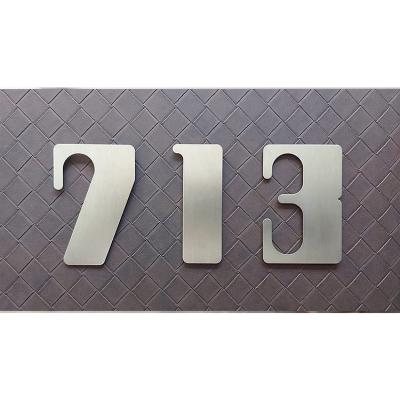 China Buildings Factory Direct Sale 3d Metal Stainless Steel House Numbers Rustproof Door Signs For House Popular Letter for sale