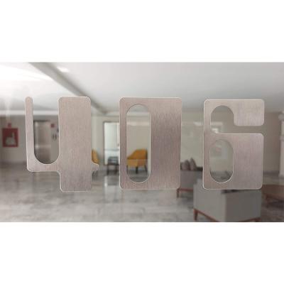 China New buildings design 3d house number stainless steel address door number size fabricated house numbers for sale