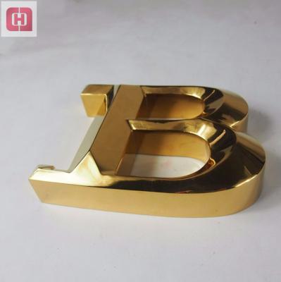 China Buildings Profession Design Stainless Steel Metal Alphabet Gold 3d Letters Decorative Letters Sign for sale