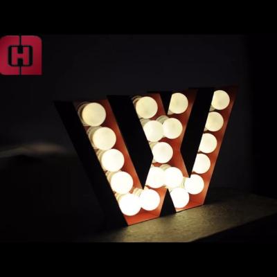 China Buildings Factory Wholesale Price Customized Size Customized Shape Led Marquee Letter Sign Large Alphabet Letters Sign for sale