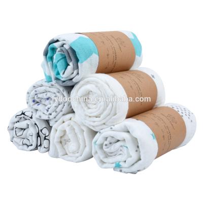 China Flame Retardant High Quality Organic Knit Bamboo Cotton Baby Muslin Wrap Blankets for sale