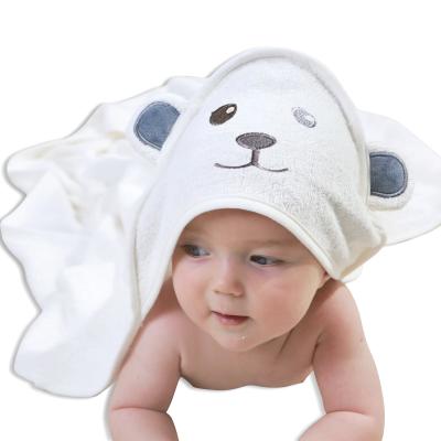 China Portable Baby Bamboo Hooded Towel - Softest Bath Hooded Towel with Bear Ears for Babie Toddler Infant for Boy and Girl for sale