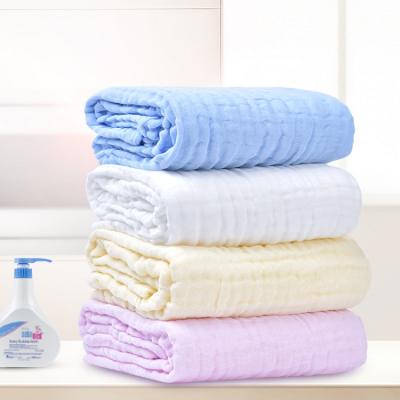 China Super Soft QUICK DRY Baby Towel Muslin Cotton Baby Bath Towel 6 Layers Suitable For Baby Sensitive Skin for sale