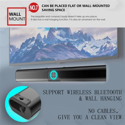 China Preto antiparasitário 10M Wireless Bluetooth Soundbar com rádio FM à venda