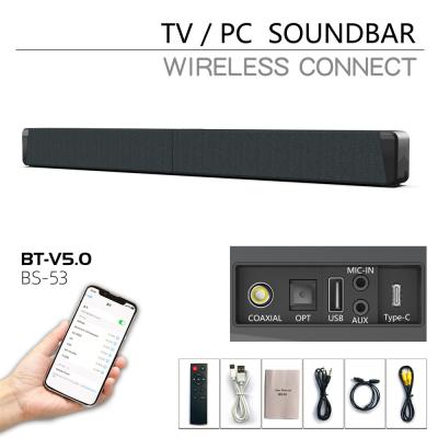 China Hdmi-Eingang Soundbar Tragbarer Soundbar-Lautsprecher Universal kompatibel 60Hz-20KHz zu verkaufen