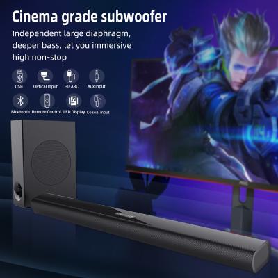 Cina Soundbar Bluetooth senza fili da 100 W con materiale ABS di qualità cinematografica per subwoofer in vendita