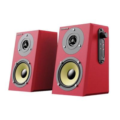 China 2.0 Stereo Active PC Monitor Gaming Speakers with Mic Headphone Jack USB Powered Red AUX for sale