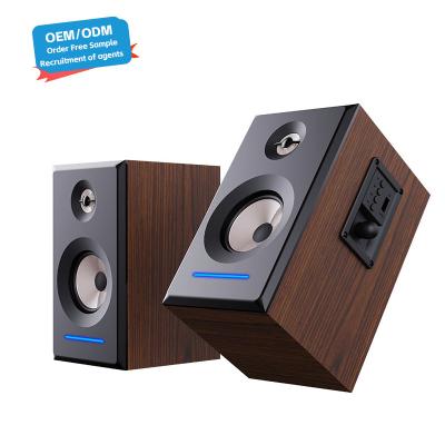 Chine Active Brown BT 5.0 haut-parleur sans fil de bibliothèque S-63 doté d'un croisement audio bidirectionnel à vendre