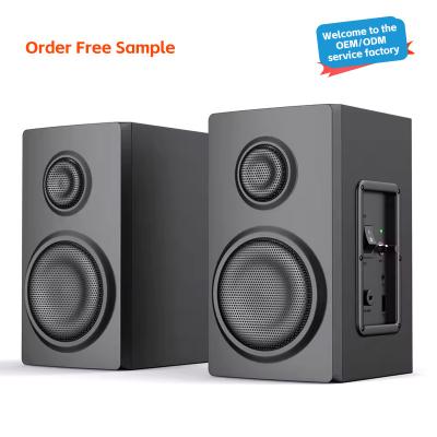 China AC aangedreven boekenplank luidspreker Dual Audio Input Bedraad Home Bluetooth luidspreker voor Active Mini Te koop