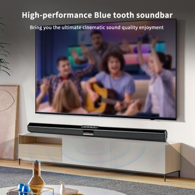 China OEM Brand 65 Inch TV Soundbar 2.0 Channel Sound Bar With RCA Inputs Lightweight for sale