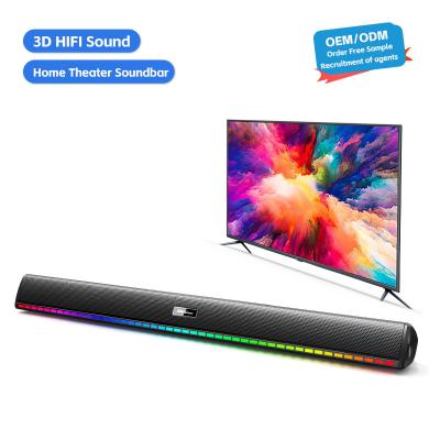 China PC TV Theater Speaker Surround Stereo BT Wireless Slim Home Multimedia Portable Subwoofer Soundbar For TV for sale