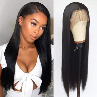 China Silky Straight Lace Front Wig , Brazilian Virgin Lace Wig Wave Human Hair Straight for sale