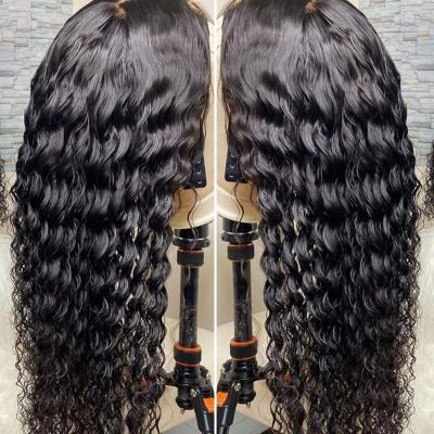 China Barely Shedding Brazilian Virgin Brazilian Hair Wigs Thick Smooth Soft Lace Front Wig Pre Plucked Transparent Bleached Knots Lace Wig for sale