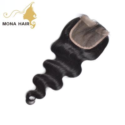 China Wholesale Unprocessed High Quality Raw Brazilian Virgin Human Hair Material Lace Closure And Headband for sale