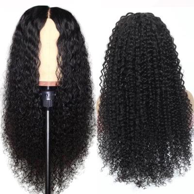 China Barely Raw Hair Shedding Thick Smooth Soft Hair Wig, HD Lace Frontal Wig Burmese Curly, Glueless Lace Front Human Hair Wig for sale