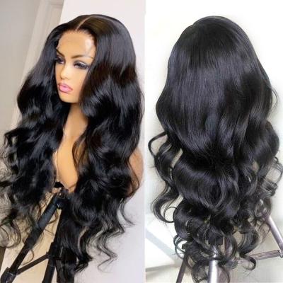 China Body Wave HD Lace Front Wigs 13x4 Transparent Pre Plucked Short Wigs for sale