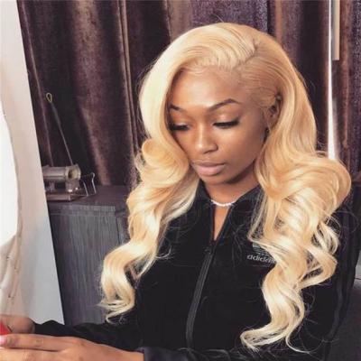 China 613 #613 Body Wave Blonde #613 Blonde Human Hair Wig 100% Lace Front Transparent Human Hair Wig 100% Lace Frontal Virgin Hair Wig Seller for sale