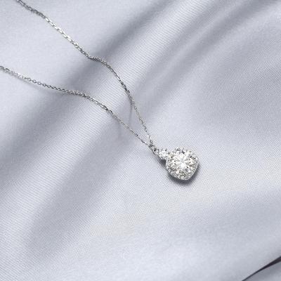 China Fashionable Classic 925 Jewelry Silver Moissanite Diamond Necklaces for sale