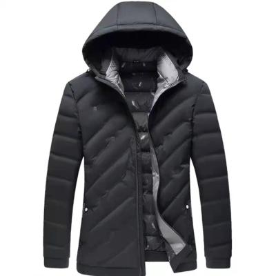 China Men's Black Hooded Down Jacket Men's Oversized Hidden Windproof Down Jacket Down Jacket Men's Hooded Down Jacket Men's Coat for sale