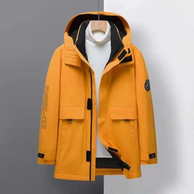 China New long windproof thicken hooded down jackets for men down coat men's down jacket for sale