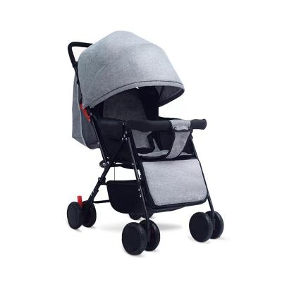 China Factory Direct Sale Baby Stroller Pram Single Baby Stroller Can Sit And Lie Down With Barrier for sale