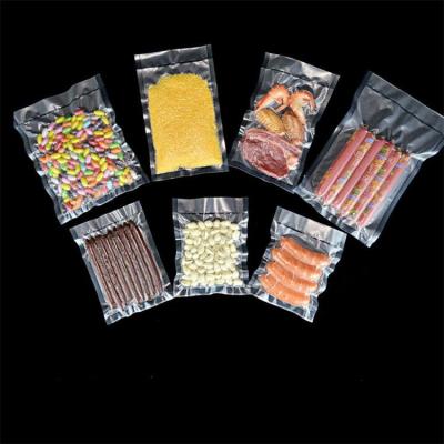 China Good Customized Sale Disposable Heat Seal Cereal Meat Food Packaging Clear Plastic Vacuum Bag for sale