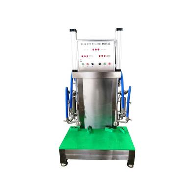 China High Precision Filling Semi Automatic Double Head Stainless Steel One Level Heads 2 Station Beer Keg Keg Filling Machine For Sale for sale