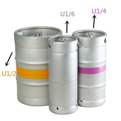 China Hot Beer Selling 1/6,1/4,1/2 Standard USA Stainless Steel Beer Keg Wholesale for sale