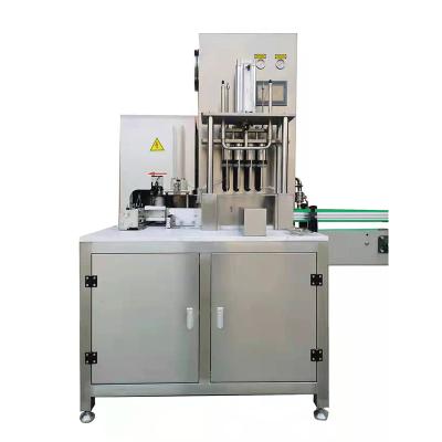 China Full automatic small capacity beverage can filling machine/beer filling and capping machine for beer packing in microbrewery for sale