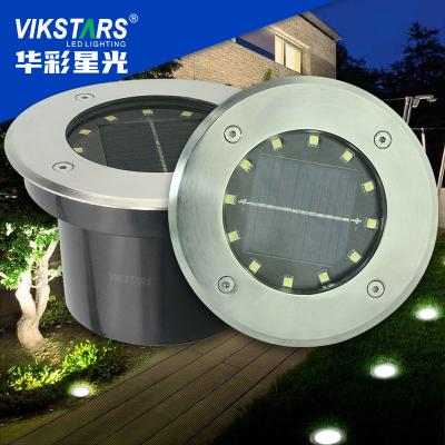 China Expressways/Urban Roads/Yard/Secondary Roads/Streets Stainless Steel Solar 3w Led Buried Lights Outdoor Solar Underground Light IP65 For Stone Pattern Garden Decoration Deck Light for sale