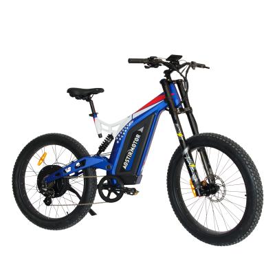 China Aluminum alloy capacity battery 20ah dual suspension 1500watt motor 48v big mtb ebike for sale