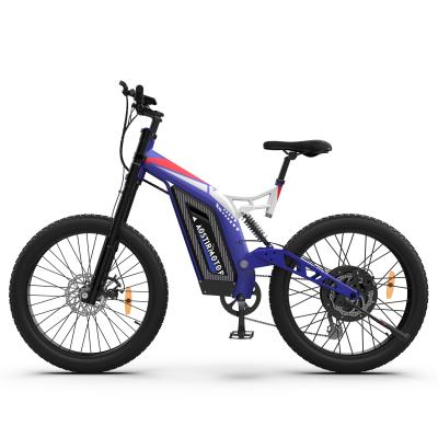 China Aluminum alloy 50 kilometer h full suspension 1500w high speed mtb 48v offroad electric bike for sale