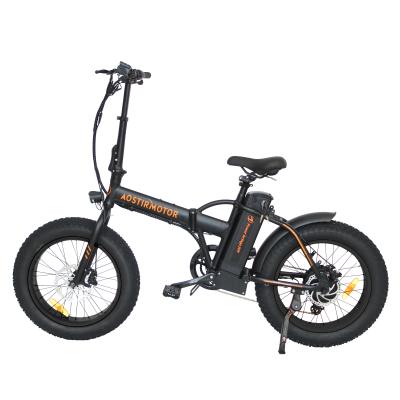 China Factory direct sales 36v 500w wholesale aluminum alloy 20 inch tire fat folding electric bike for sale