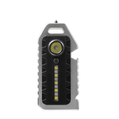 China Emergency Outdoor Portable Small Key Chain Work Light Waterproof Mini Keychain Flashlight Cob Rechargeable Led Key Chain Light for sale