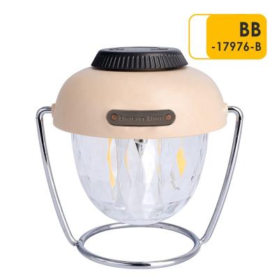 China Hot Sale 4 Colors Portable Multifunctional Hanging Tent Light Rechargeable Camping Lantern Led Camping Light With Hook for sale